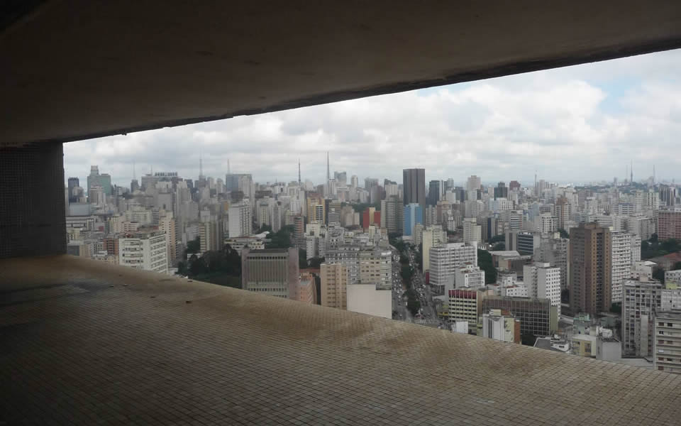  Sao Paolo - The essence of cityness - A view from the top floor of Oscar Niemeyer's Copan building