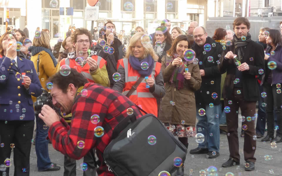 Ghent - Flash mob against violence against women