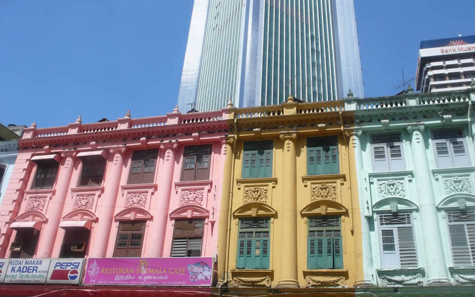 Kuala Lumpur A clash of old with low grade 1970's buildings