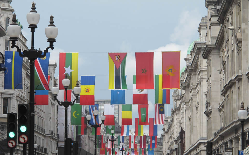  London Olympics in Regent Street. Seeking to establish global resonance