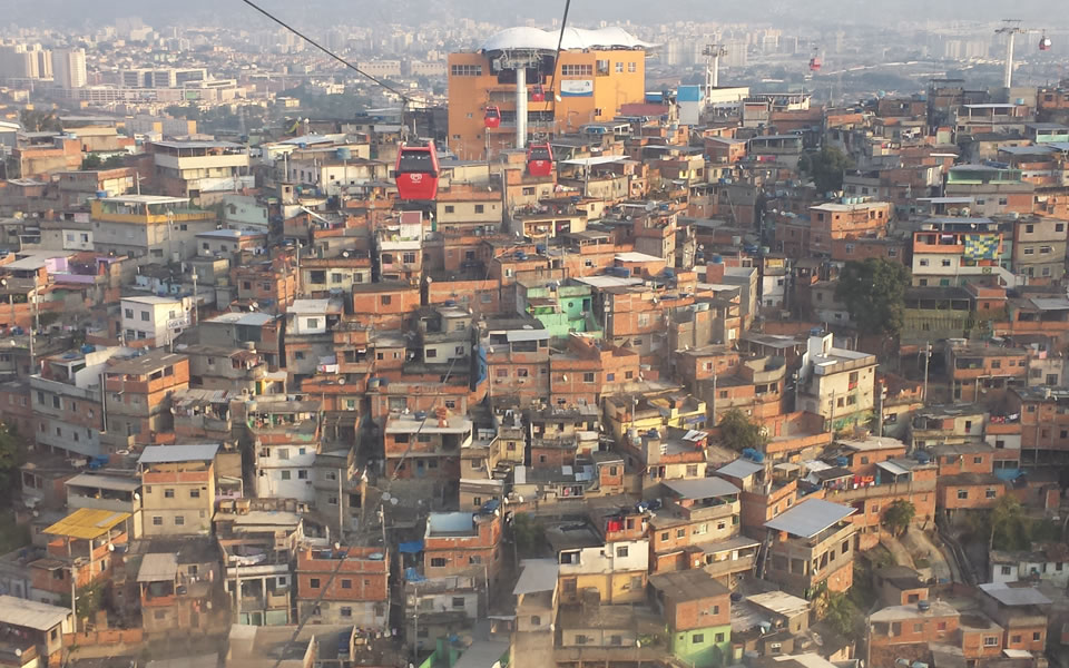 Rio de Janeiro - cable cars - a creative solution to connect the favelas 