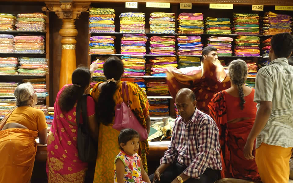 Chennai - Pothys store, more cloth than you will ever need